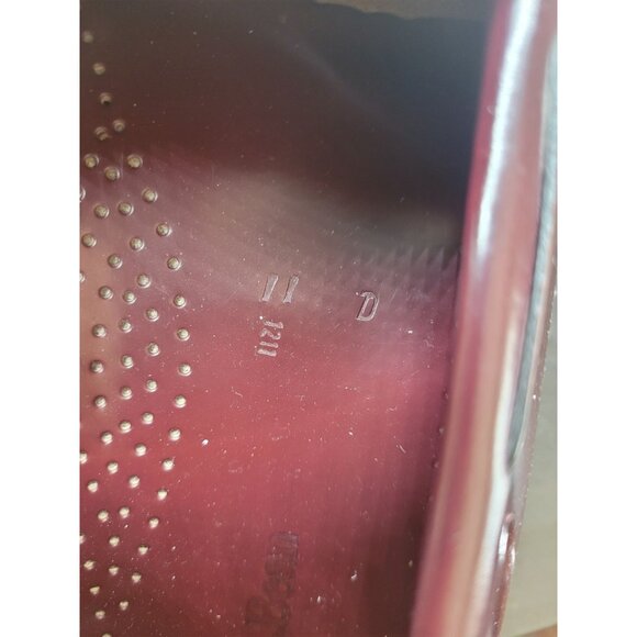 L.L. Bean Mens Tassel Loafers 11D Burgundy Leather Slip-On Shoes Preppy classic - Picture 5 of 7